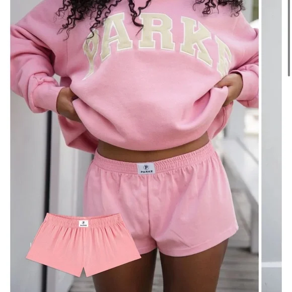PARKE Pink Women's Shorts - Picture 1 of 4